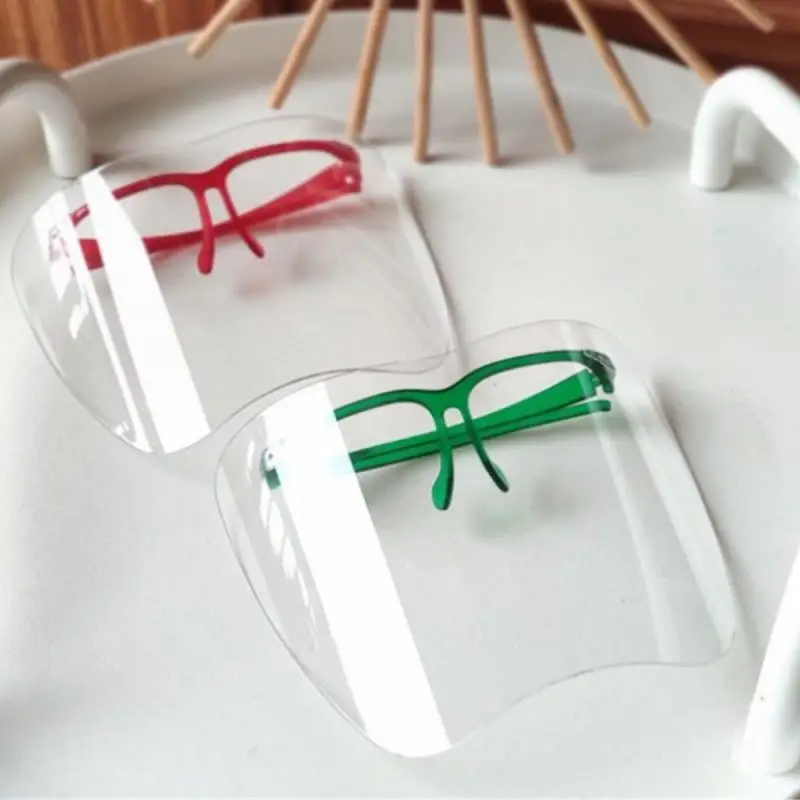 

Full Face Anti-spray Shield Face Cover One-piece Oversized Lens Glasses Transparent Windproof Glasses Motorcycle Part
