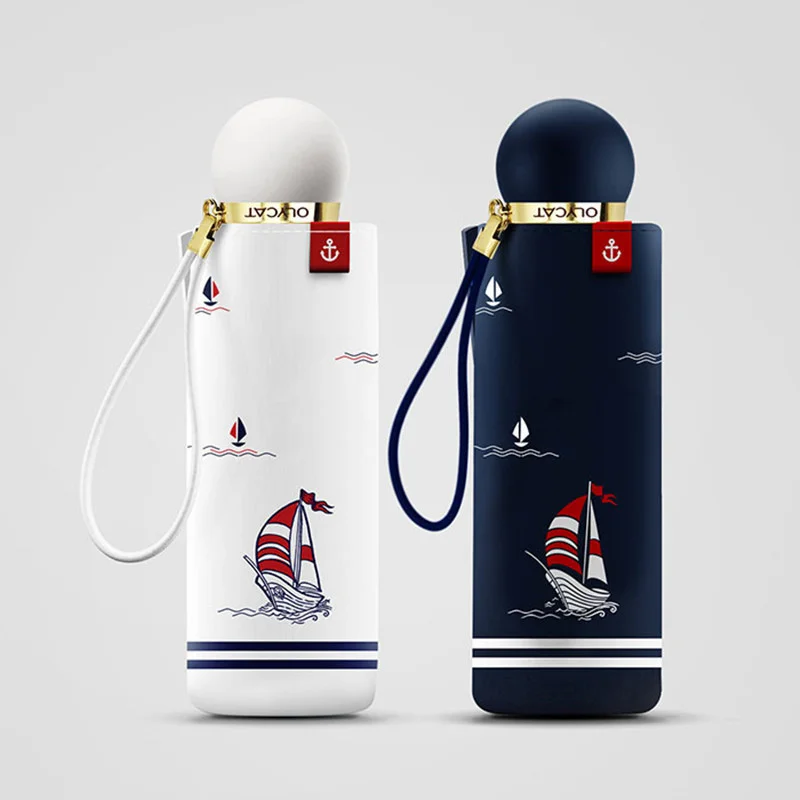 

Мини-зонт Xiaomi OLYCAT женский складной, солнцезащитный зонтик пять раз, защита от УФ-лучей, с черным покрытием, ветрозащитный зонтик 8K