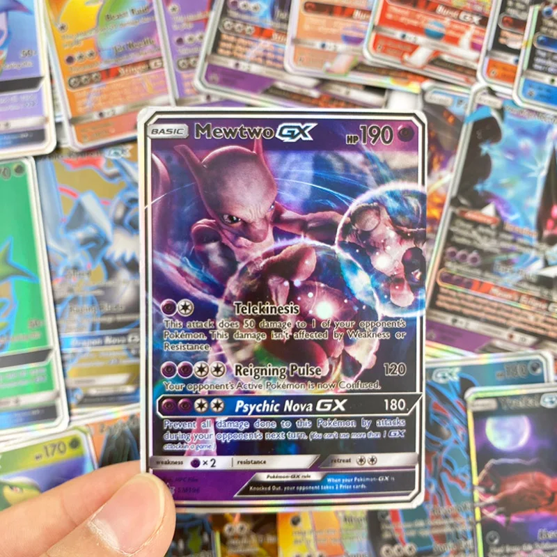 200 шт Pokemons GX французская карточка сияющая Такара TOMY карточная игра битва карт торговая детская игрушка