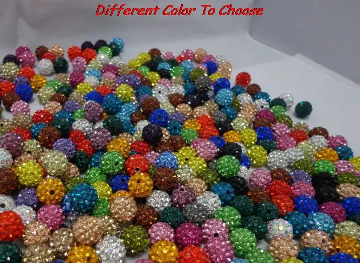 

10mm cte5tor clay mixed color white Beads bracelet diy Jewerly bead spacer lot fashion hot crystal crystal