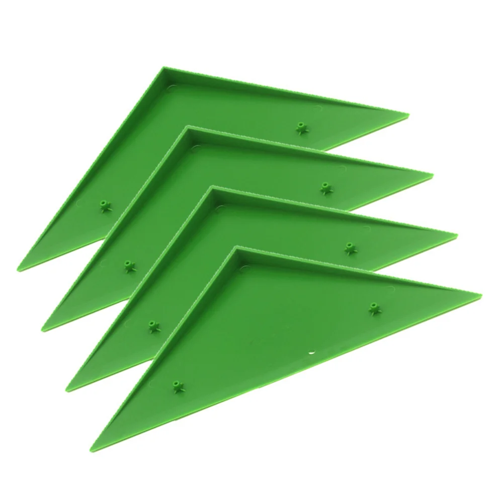 

4PCS Durable Triangle Foosball Table Football Table Corner Edge Protector Fit for Most Foosball Tables Green