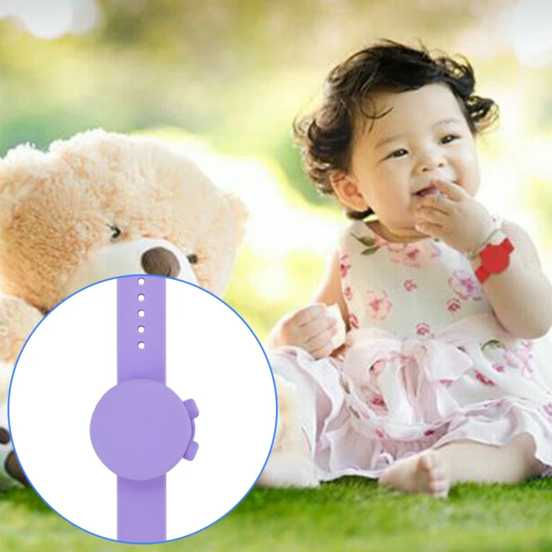 

Портативный силиконовый ремешок-диспенсер для ручного браслета