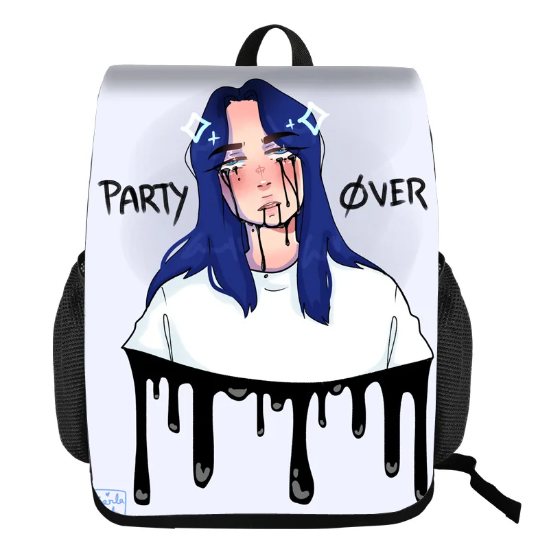 4 Billie Eilish Bagpack Подростковая распылитель ранцевого типа для с искусственного меха, сумочка, добавить свой комментарий elish портфели джинсовый пенал для мальчиков и для девочек рюкзак для путешествий - Цвет: 4