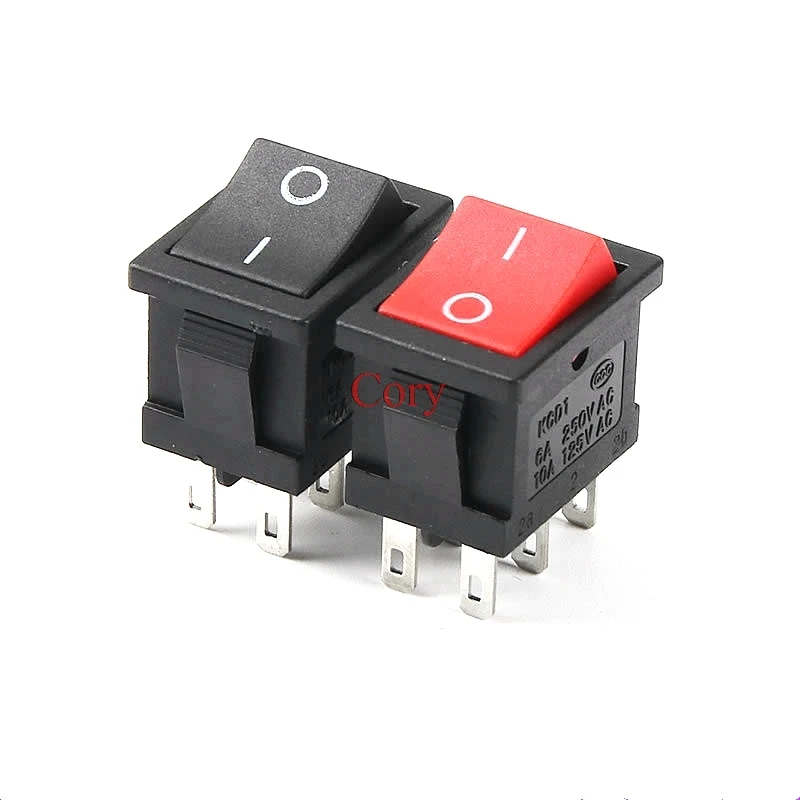 6-контактный двухпозиционный кулисный переключатель 250 В/6 А 125 В/10 переменного