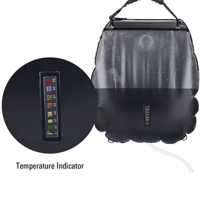 20л ПВХ Портативный Открытый Кемпинг Душ Пешие прогулки гидратация воды мешок