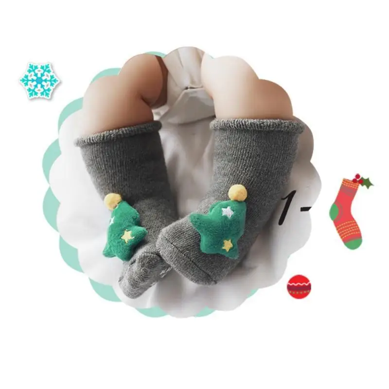 Модные детские носочки с милыми нарисованными куклами из мультфильмов