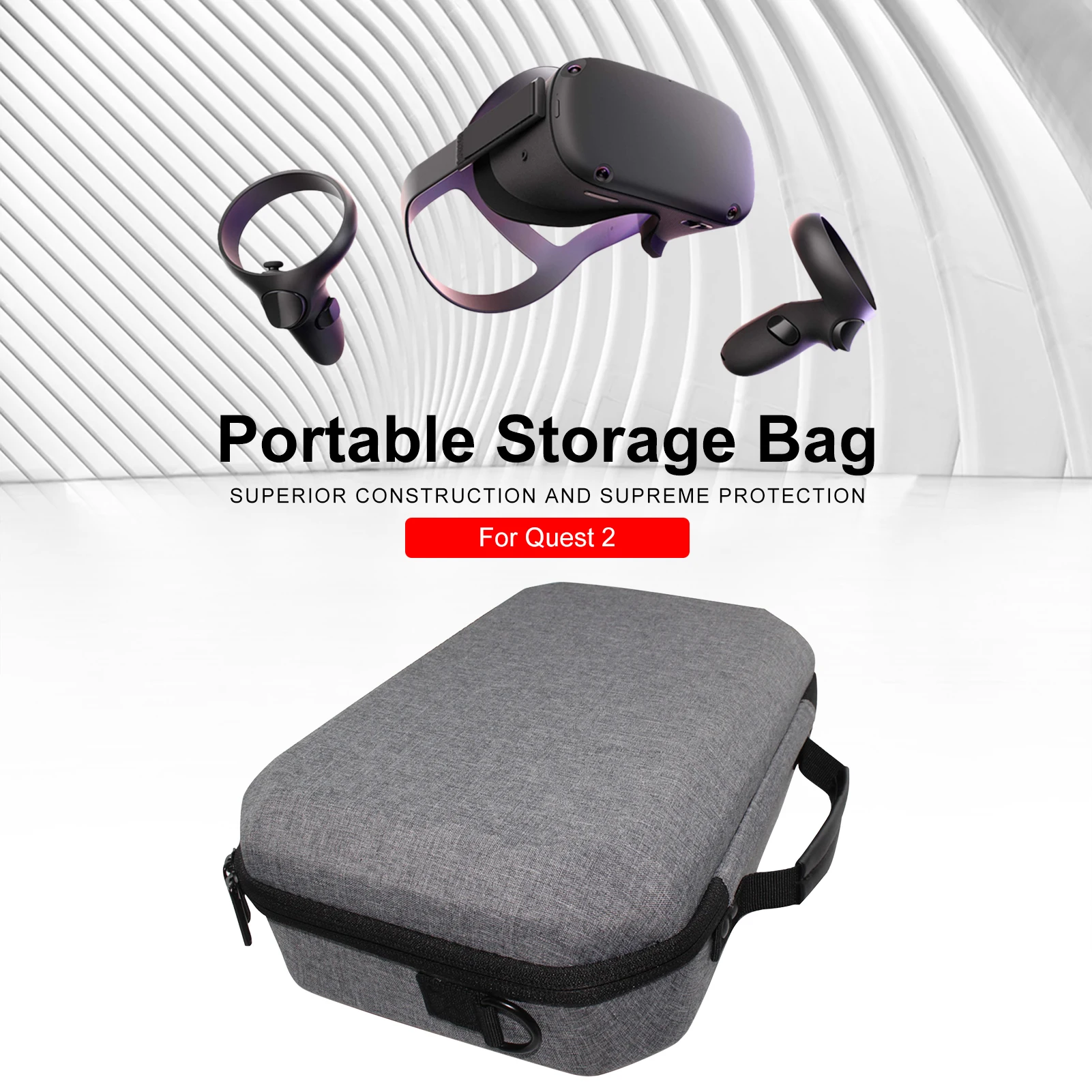 

VR Accessories For Oculus Quest 2 VR Headset Potable Hard EVA Shell Carrying Bag Storage Case Travel Pouch For Oculus Quest2