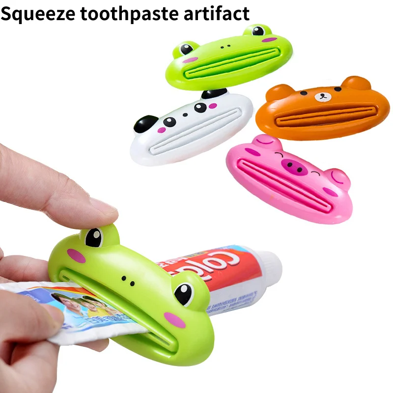 

Cartoon Animal Toothpaste Squeezer Oral Care Tube Cosmetics Rolling Squeezing Dispenser Facial Cleanser Press Tooth Paste Holder