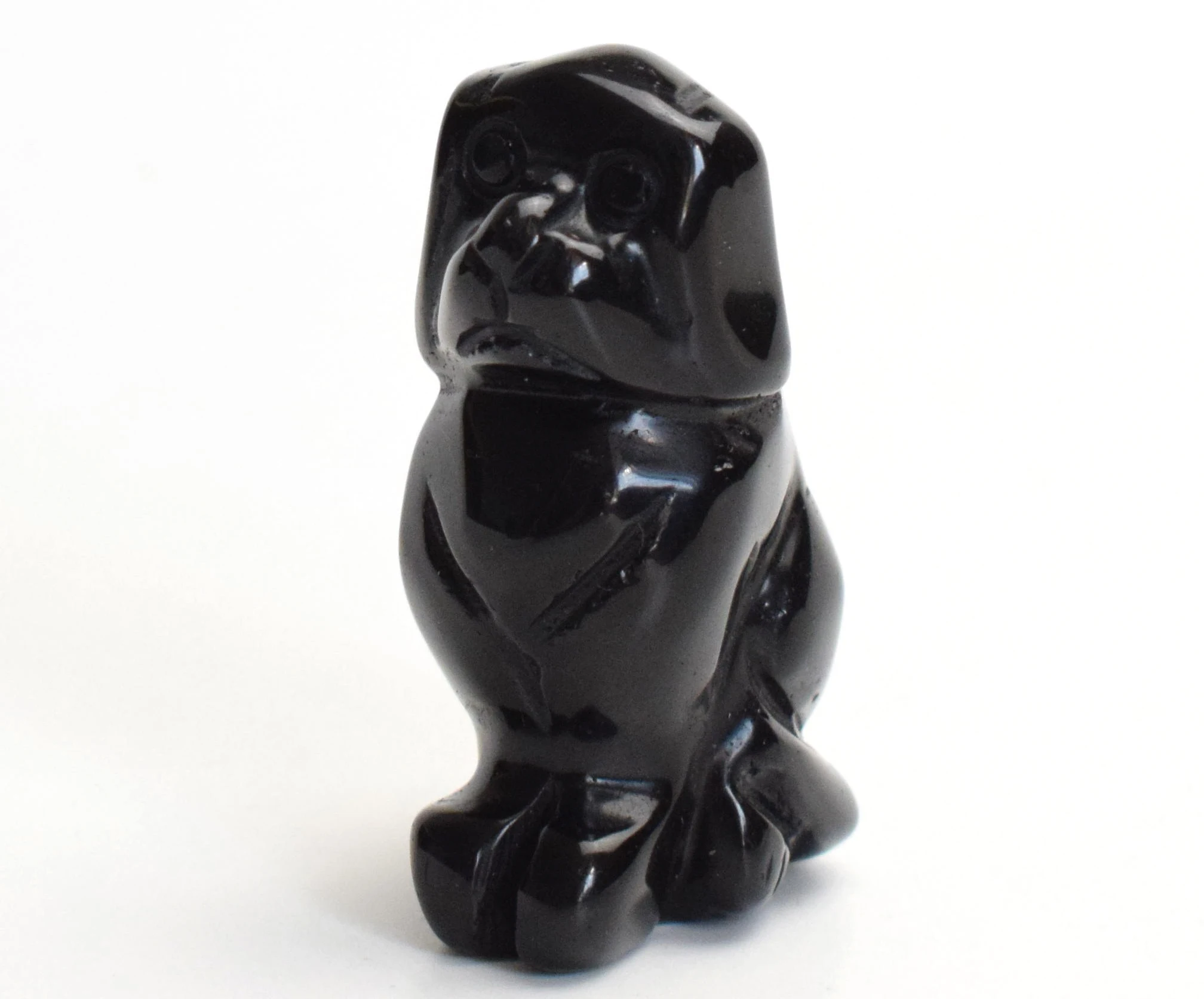 2 0 дюймов натуральная черная чакра Обсидиан Резной Кристалл Рейки Исцеление фэн