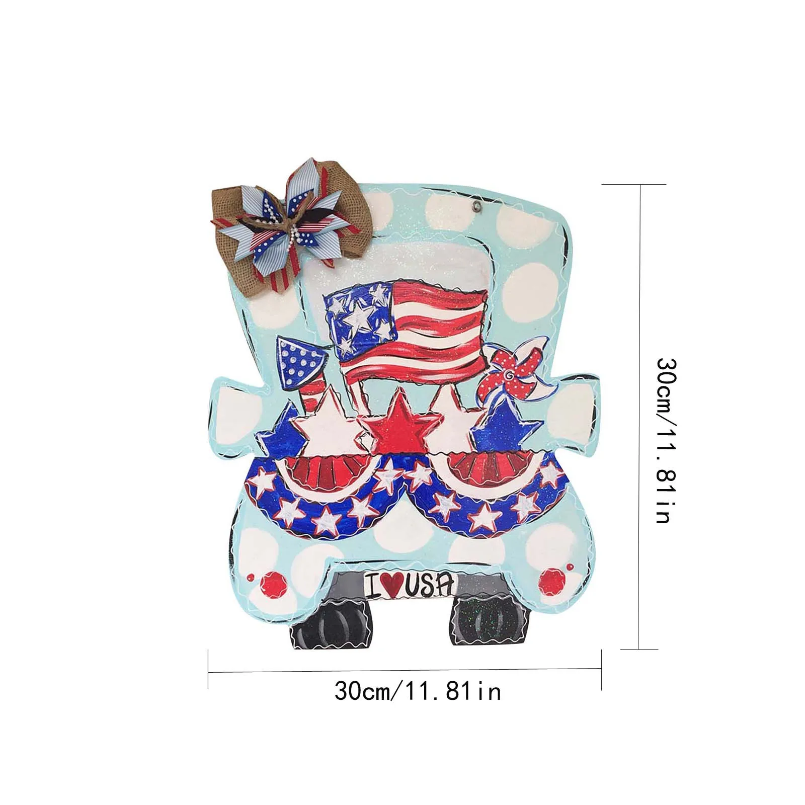 

New 2021 High Quality Indepence Day Door Sign-Welcome Sign Front Door Hanger For Farm-House , Porch Home & Garden Accessories