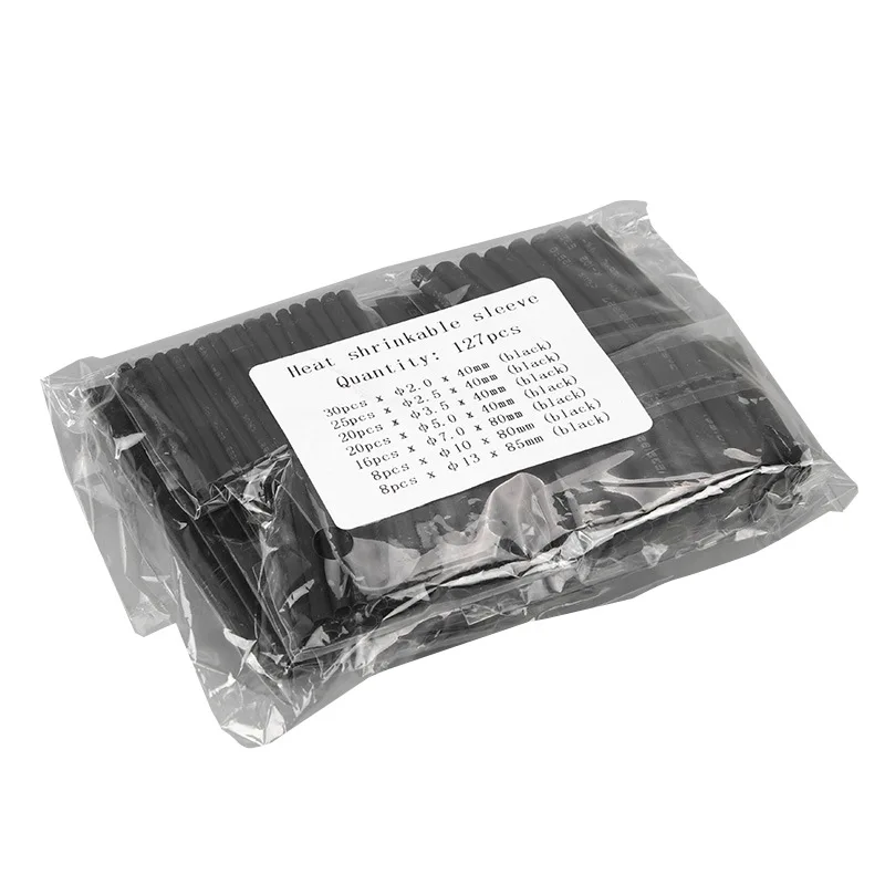 127PCS 127/164/328Pcs Полиолефиновая термоусадочная трубка 2:1 усадки кабельная муфта Termoretractil сужающаяся Обёрточная бумага провод рукав термоусадочная трубка - Цвет: 127PCS