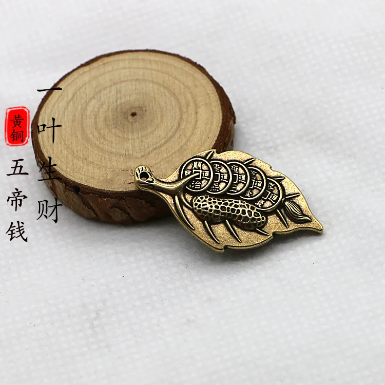 

Antique Solid Brass gourd copper Miniature Figurines Retro Copper Animal Tea Pet Desktop Ornament Decor Crafts Keychain Pendants