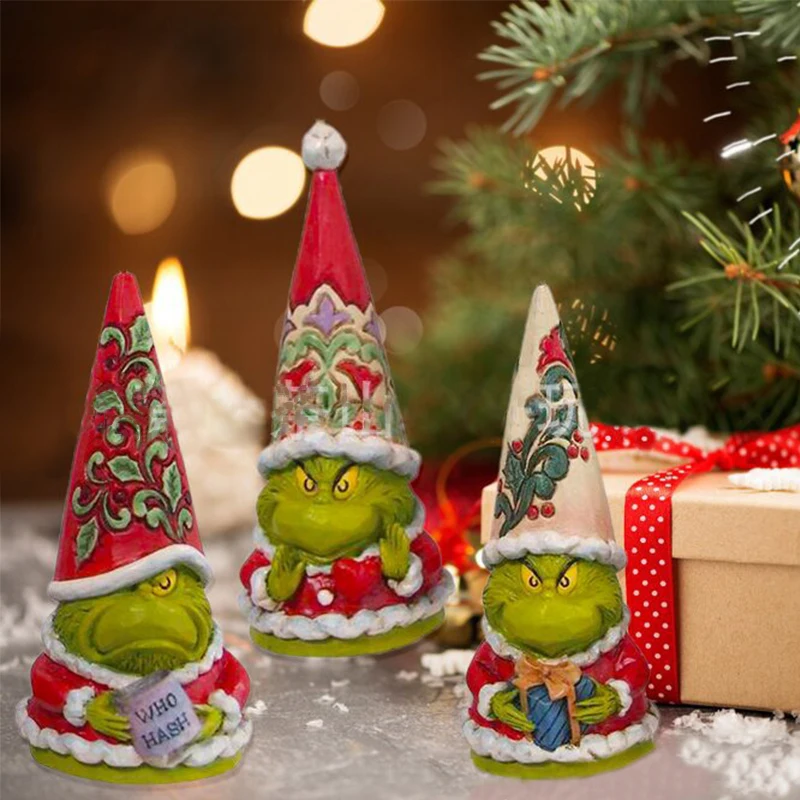 

Рождественское украшение, зеленая гном кукла, подвеска, украшение для рождественской елки, зеленые волосы, монстр, Грин, полимерные украшен...