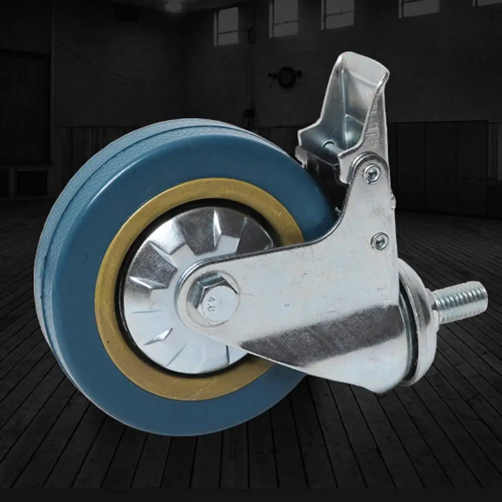 4-дюймовое износостойкое промышленное оборудование из ПВХ Поворотное Колесо с