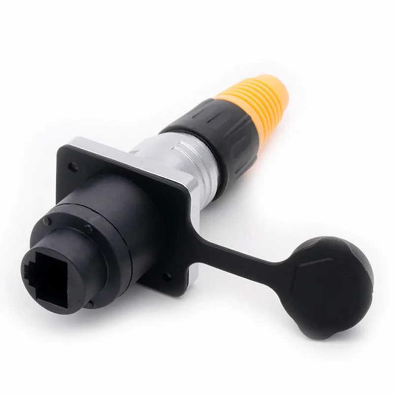 Водонепроницаемые разъемы RJ45 гнездовые разъем Ethernet Панельное крепление IP65