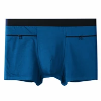 european size sexy mens underwear with zipper pockets plus size panties cotton boxer shorts underpants calzoncillo slip hombres