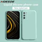 Жидкий силиконовый чехол для Xiaomi Poco M3 X3 NFC 10T Note 10 Lite Redmi Note 9 8 7 Pro Redmi 8 9 8A 8T 9A 9C Note 9S, мягкий чехол
