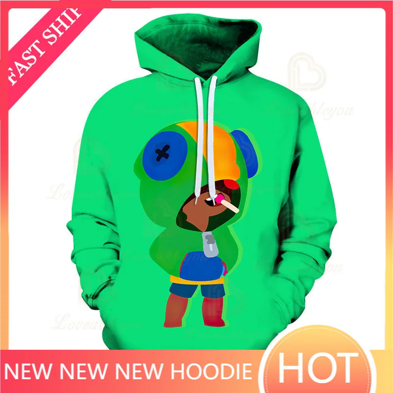

Brawings Cartoon Hoodie NITA Stars Spike Game 6 To 19 Years Kids MAX Sweatshirt 3D Hoodie Boys Girls Tops Teen Clothes