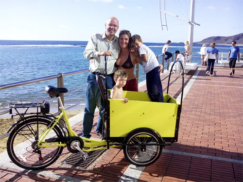 

3 Wheel Europe Family Cargo Bike For Kids Tricycle Cargo Bike With Wooden Front Box
