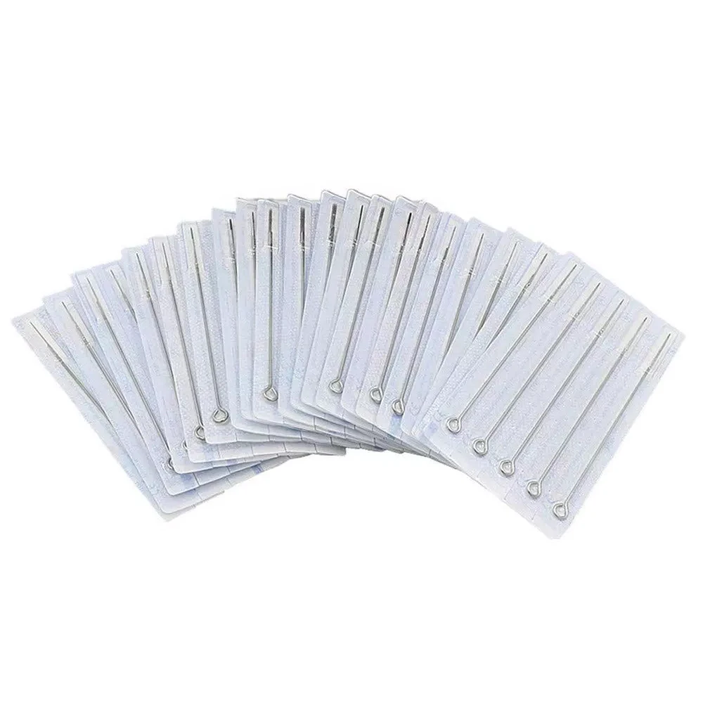 Татуажные иглы 50 шт круглых линий и наконечники для тату микро татуировки