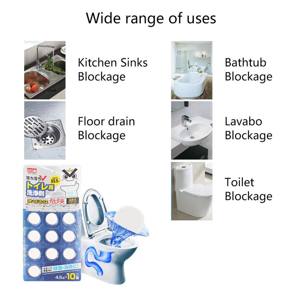 10 шт. очиститель для унитаза бак удаления пятен отбеливатель Чистящие Таблетки