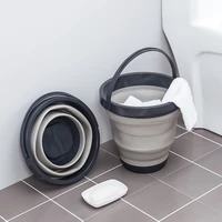 household folding plastic washbasin bathroom portable storage basket telescopic travel collapsible bucket car wash pool