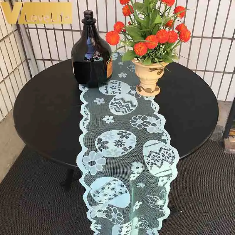 Украшение для пасхальных яиц кружевной стол с флагом пасхальный цветочный