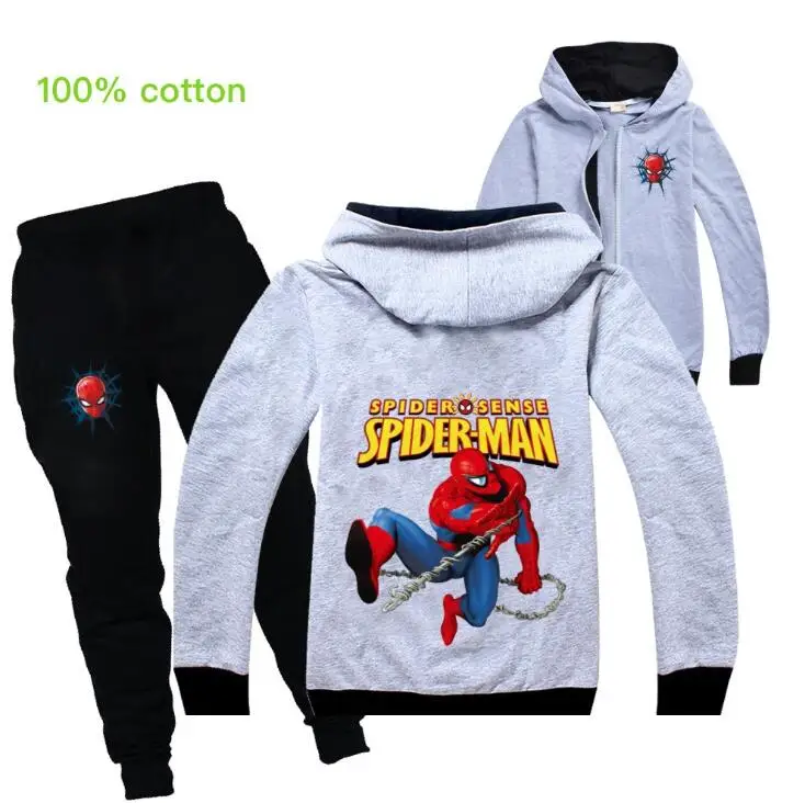 Фото Disney/комплекты одежды для маленьких мальчиков с человеком-пауком хлопковый