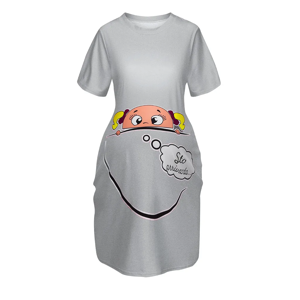 Новая блузка для беременных женщин футболки топы с круглым вырезом коротким