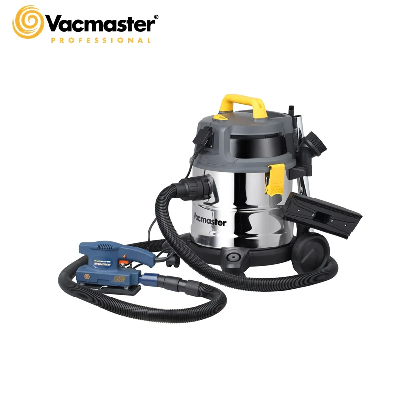 Vacmaster 1600W 20L steel tank industrial HEPA CLASS-L CERT Twin Fan bypass motor wetdry vacuum cleaner connecting drill VK1620 |