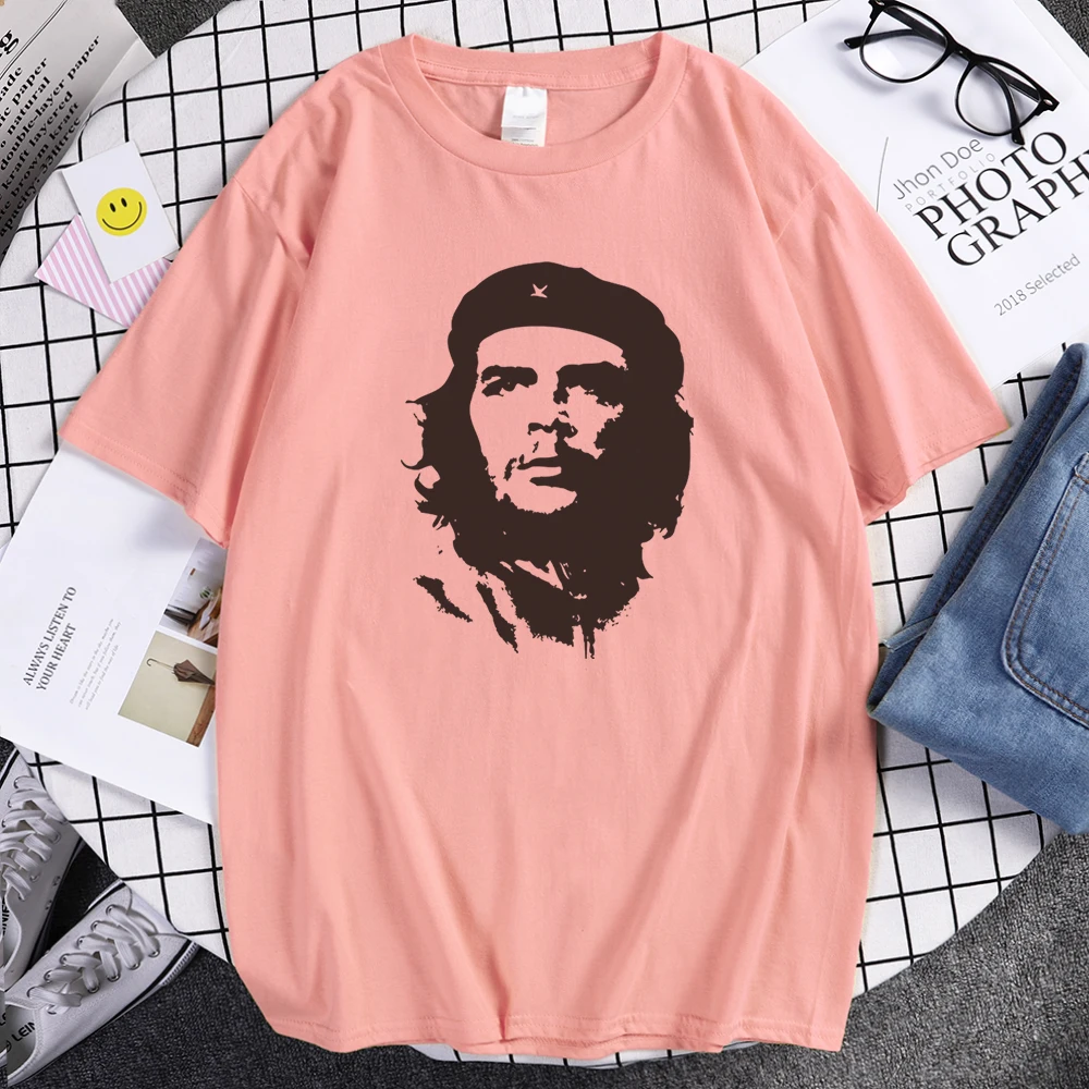 Мужская футболка с принтом Che Guevara Hero 100% хлопок футболки короткими рукавами