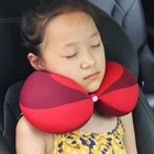Детская U-образная подушка, Автомобильная подушка безопасности, подушка с защитой от шлейки, рулонная Подушка для сна, подушка для малышей