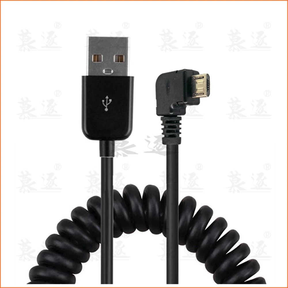 

1M/2,5 M USB 2,0 micro usb männlichen frühjahr Versenkbare stretch kabel sync daten lade für samsung HTC LG 2M