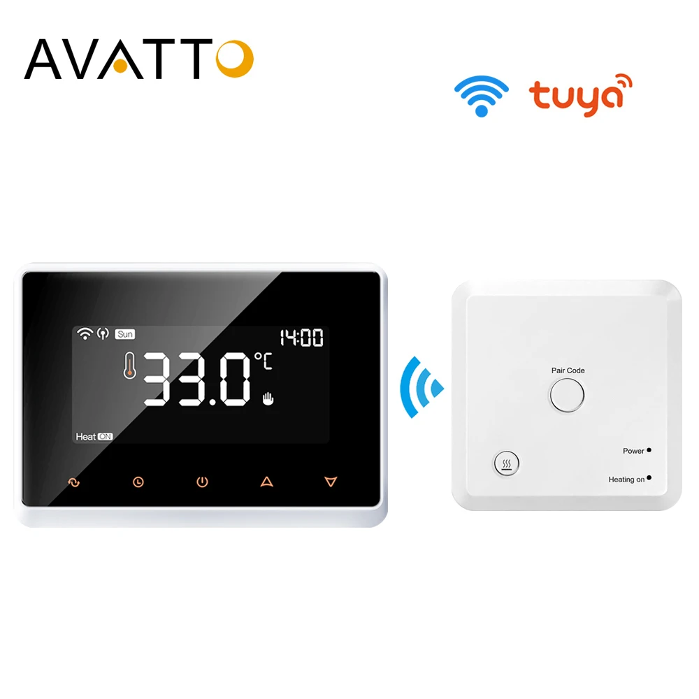 Умный термостат AVATTO Tuya RF беспроводной Wi-Fi работает с Alexa Google Home | Электроника