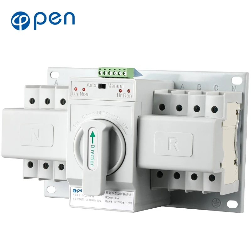 

4P 63A 380V MCB type Dual Power Automatic transfer switch ATS