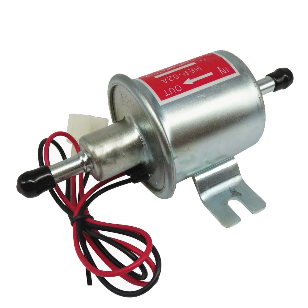 

New universal diesel petrol gasoline 12v electric fuel pump HEP-02A 8mm pipe low pressure fuel bomb carburetor motorcycle ATV