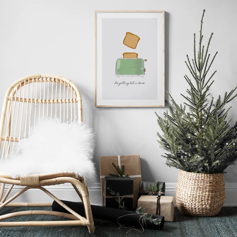 Тостер чайник кофейник блендер настенная Картина на холсте скандинавские