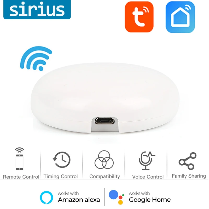 

Инфракрасный пульт дистанционного управления Tuya, инфракрасный пульт дистанционного управления для ТВ и кондиционеров, работает с Alexa Google ...