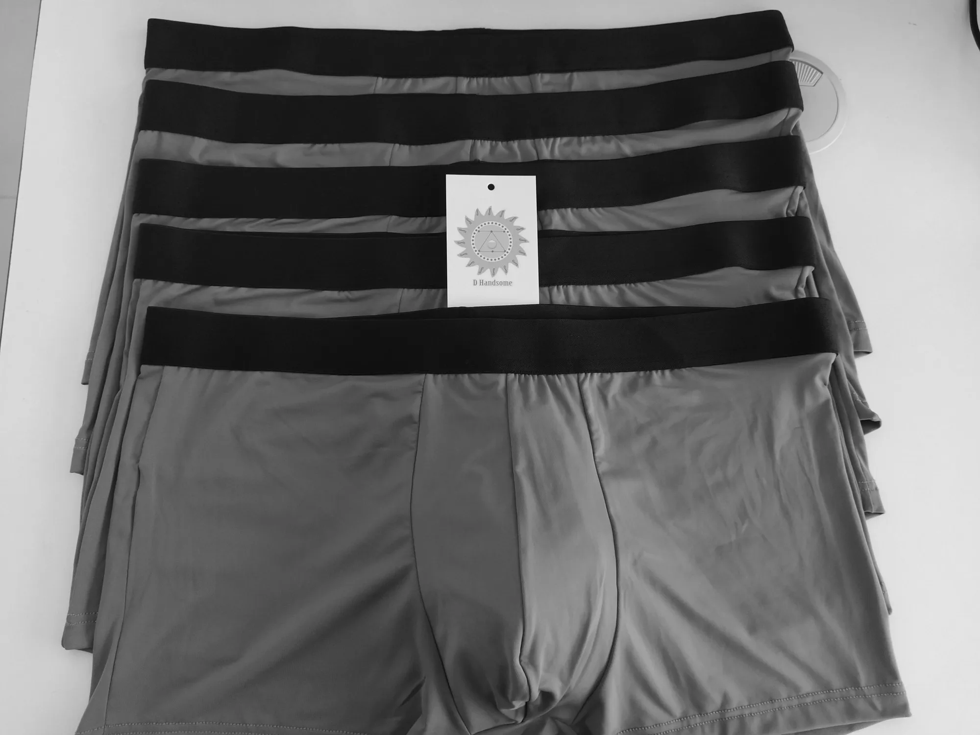 5 Pcs/Lot Men's Underwear  Ice Knife Deer Feet Solid Color Fresh Soft Comfortable Underwear Factory Wholesale And Customized