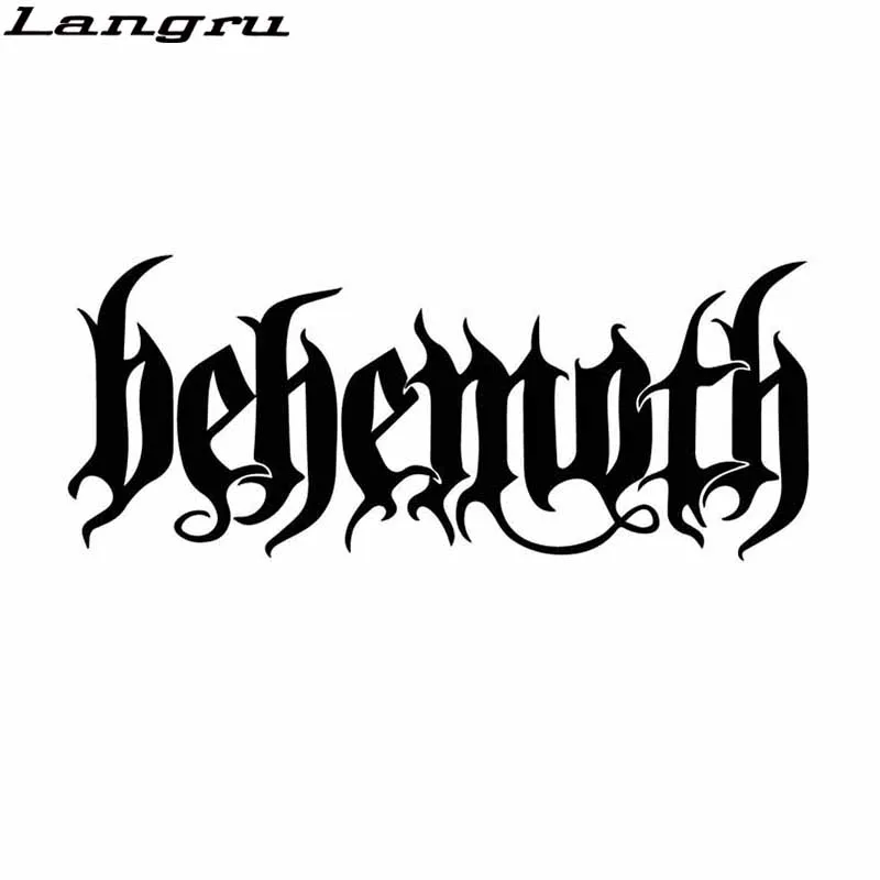Langru 17,4 см * 7,1 см ослепительное слово Behemoth стикер автомобиля ОРНАМЕНТ виниловая наклейка стикер s автомобильные аксессуары Jdm