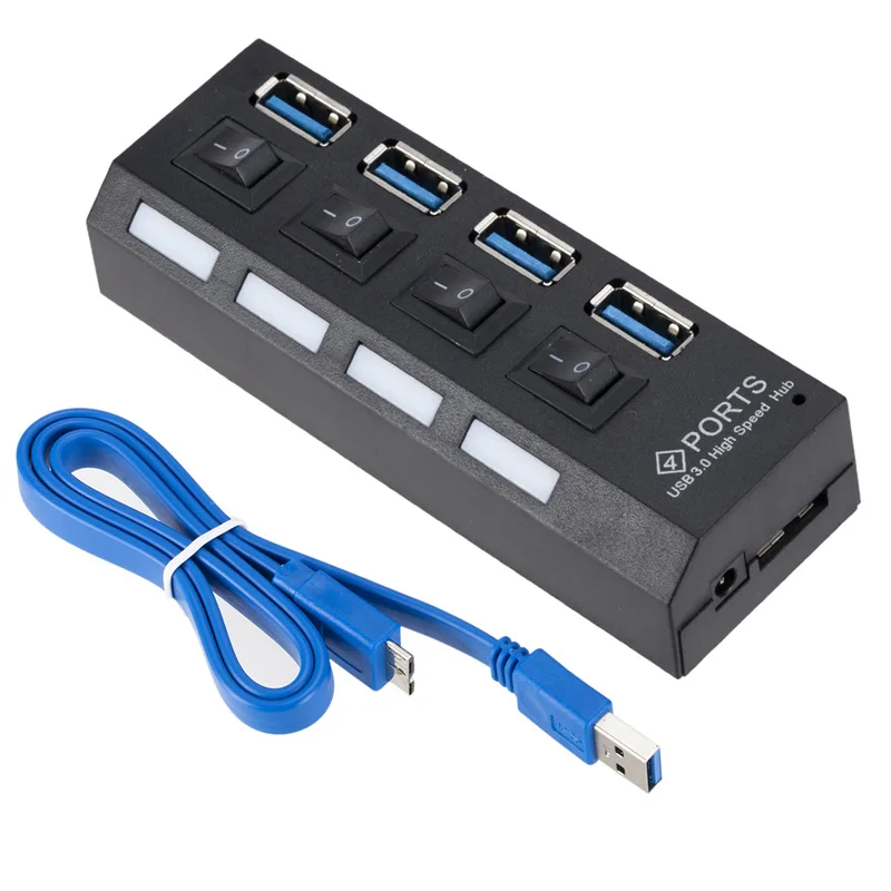 

Мини-адаптер USB 3,0, 5 Гбит/с, 4 порта