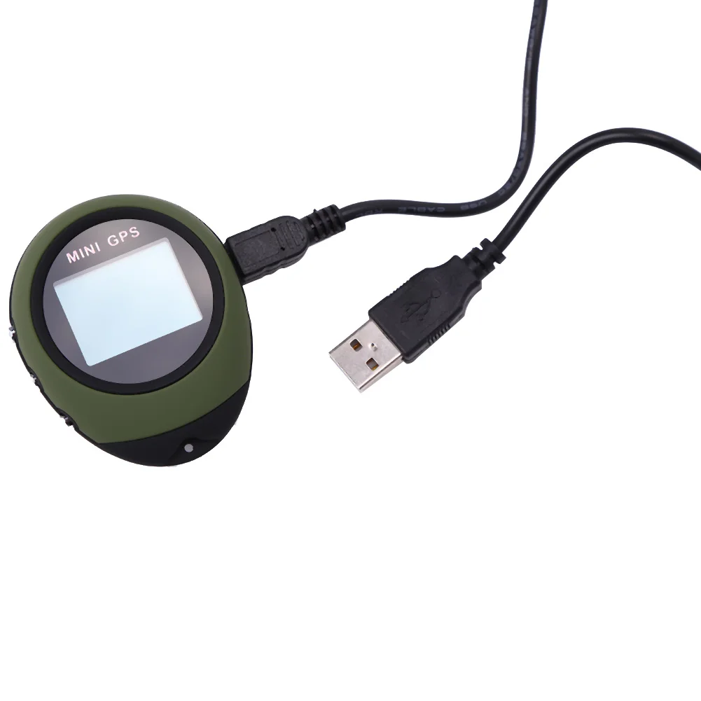 Мини GPS приемник навигация ручной локатор Finder USB Перезаряжаемый с компасом