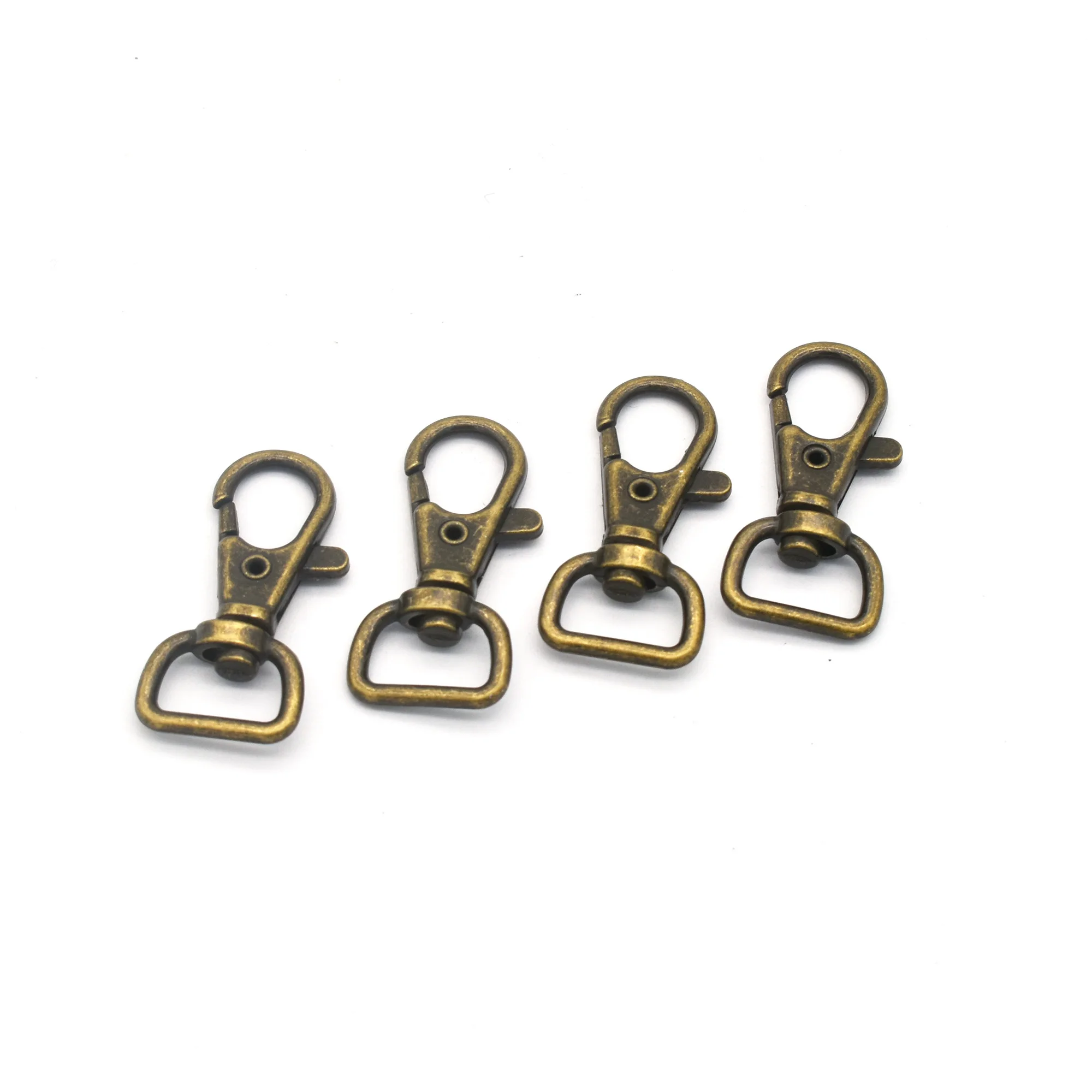 

Bronze Swivel Clasp Lobster Claw Clasp Trigger Snap Hook for Key Chain Base Lanyards Keys Clips Bag Purse DIY Making 14mm