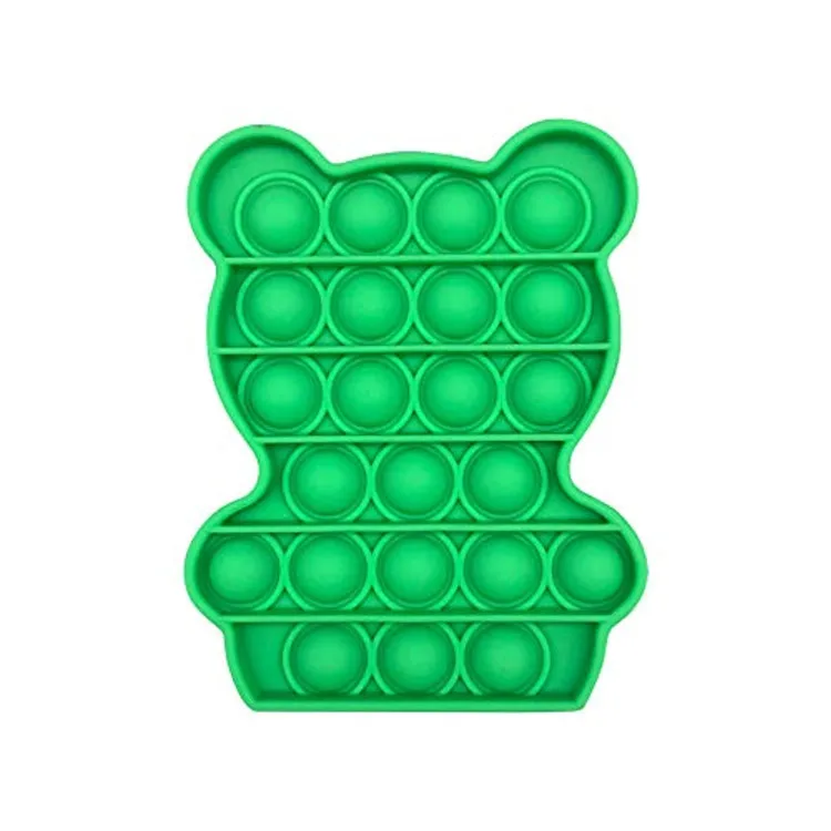 

20pcs/lot DHL free Push Bubble Pops It Bear Cub Fidget Toys Autism Special Needs Decompression Anti-Stress Relief Toy Game Gift