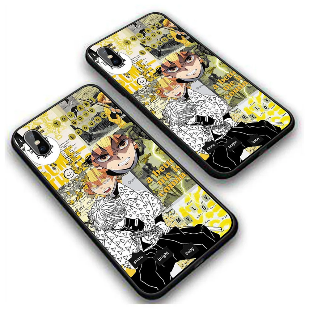 Kamado Nezuko Kimetsu no Yaiba Demon Slayer Силиконовый ТПУ чехол для телефона для iphone XR X XS MAX 5 5S 6 6S 7 8 Plus