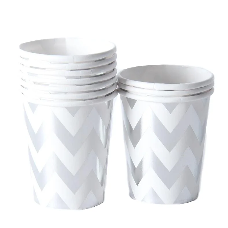 D cup 10pcs 1 упаковка/набор золотой серебряный горошек бумажная салфетка вечерние девственная древесина бумажная салфетка для свадьбы ребенка день рождения предметы домашнего обихода - Цвет: D cup 10pcs