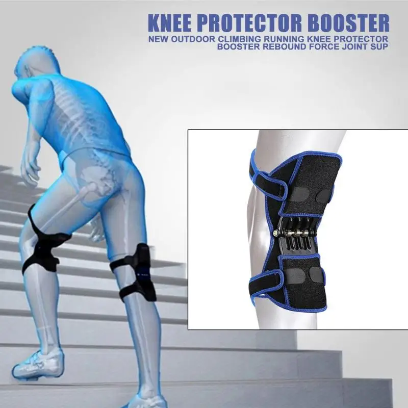 

Outdoor Climbing Running Knee Booster Power Lift Joint Support Knee Anti-Slip Pads ortofit stabilizer joelheira Leg Protector