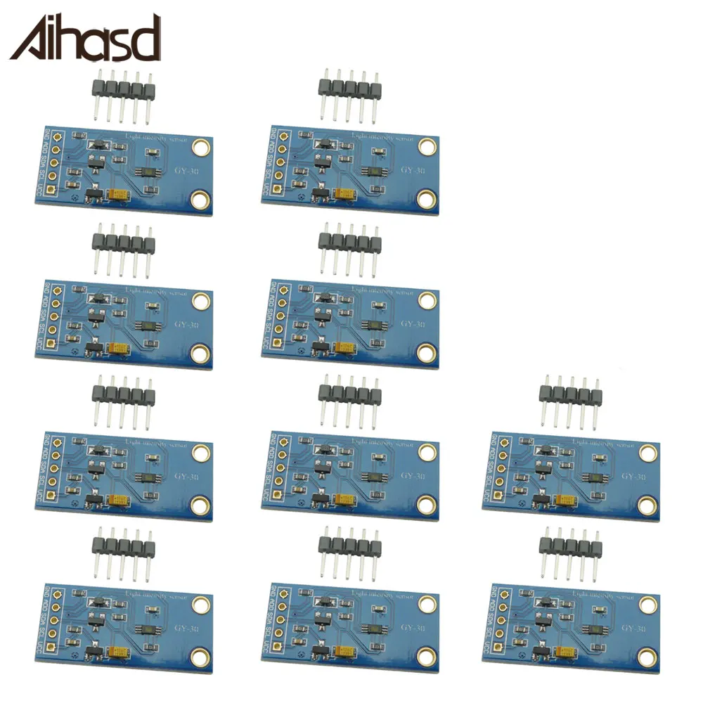 10 шт./лот BH1750FVI GY 30 цифровой модуль освещения интенсивности света для Arduino AVR 3V