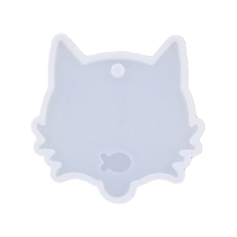 

Crystal Epoxy Resin Mold DIY Cat/Dog Tag Plate Pendant Casting Silicone Mould