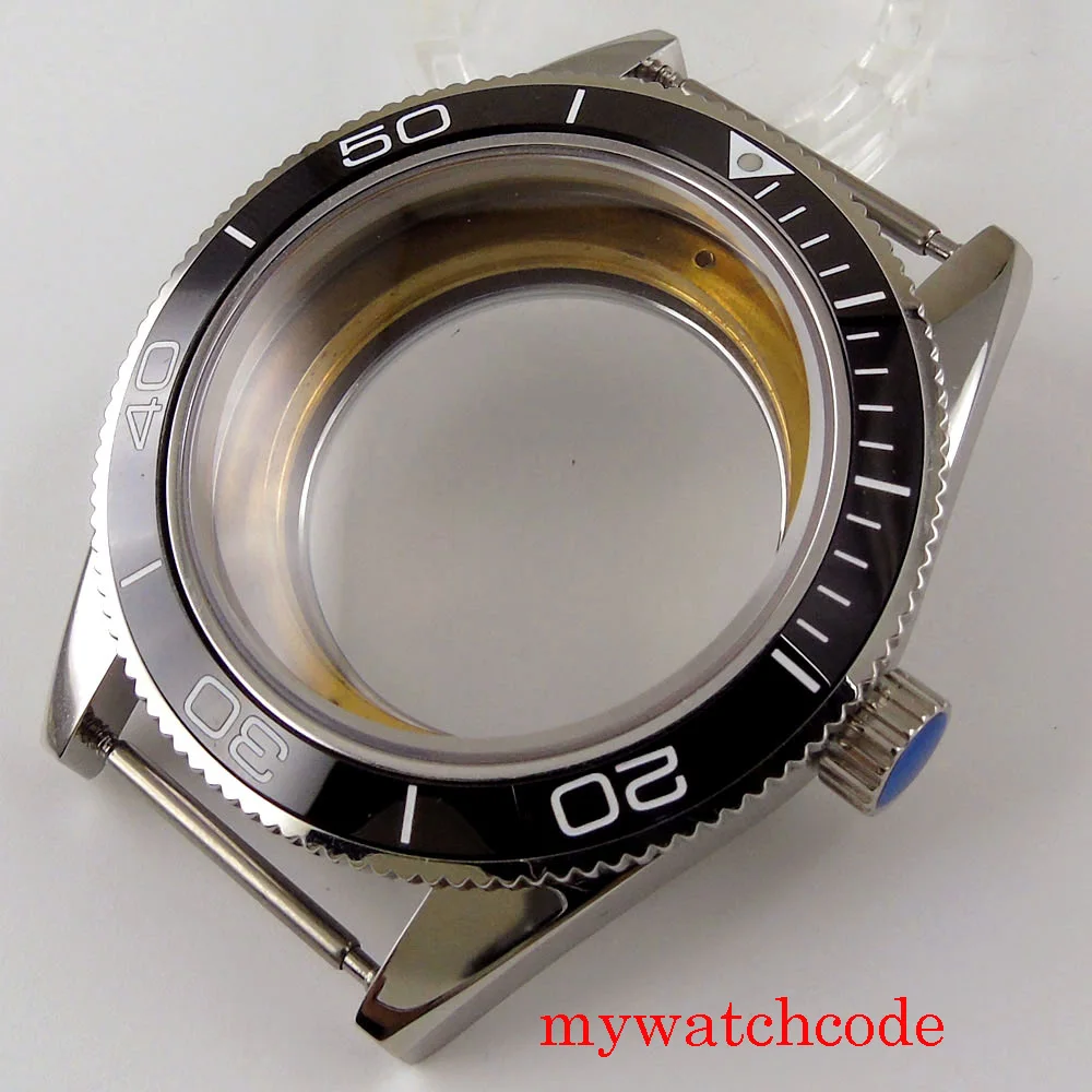 41 мм корпус из нержавеющей стали чехол для часов сапфировое стекло вращающийся